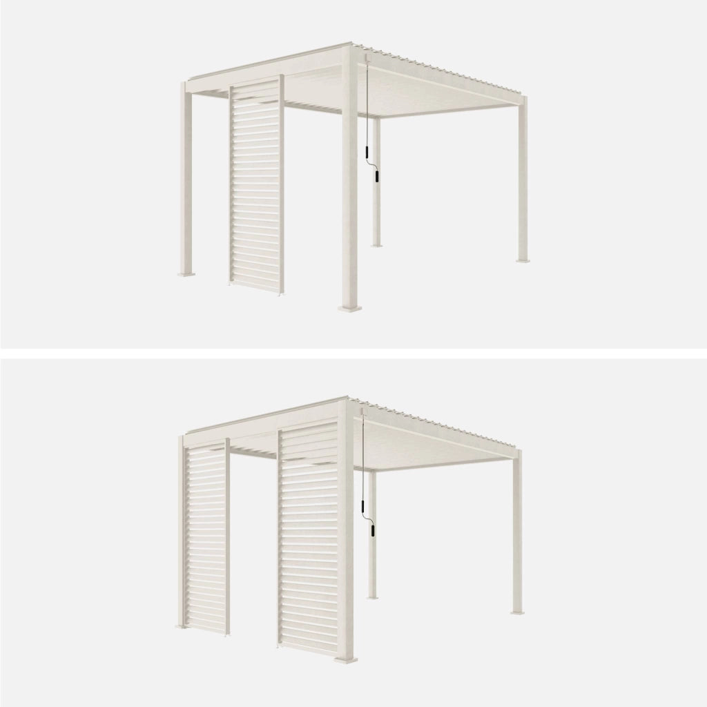 Persiana 1m in alluminio per pergola biocllimatica, beige