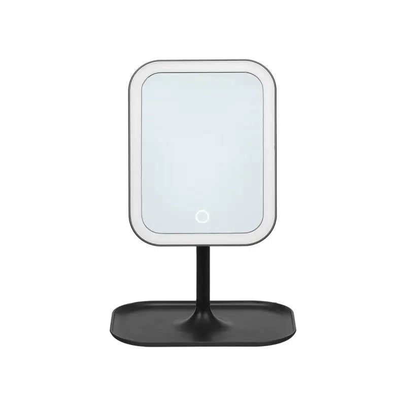 Specchio a led nero cm 29x16,5x6h