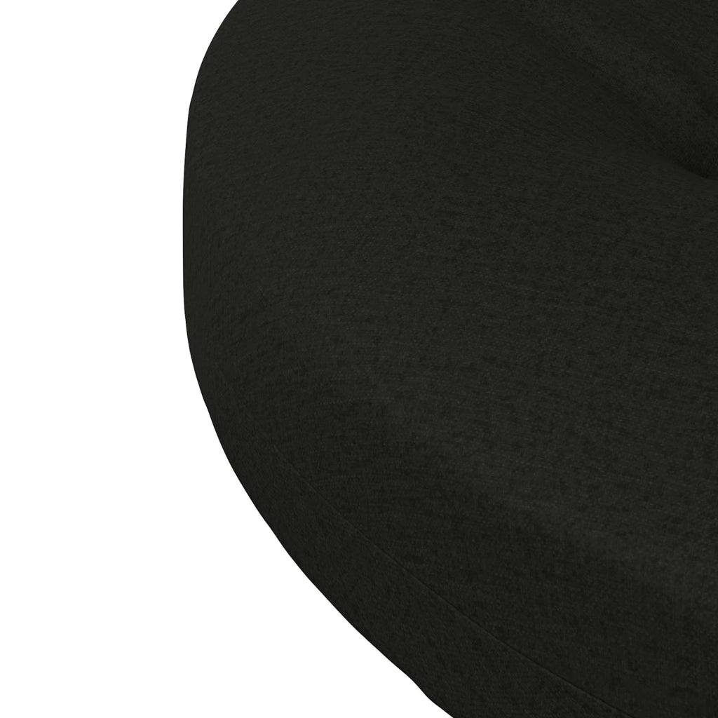 Cuscini per Sedia in 4 Pezzi 4 pz 100% Poliestere Nero 945288