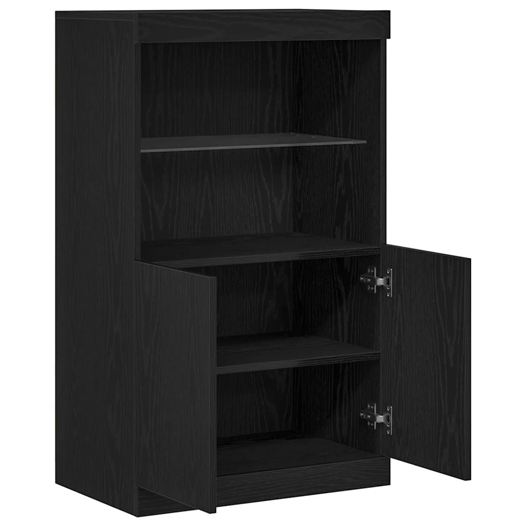 Madia LED Nero 60 x 37 x 100 cm Legno multistrato 863035