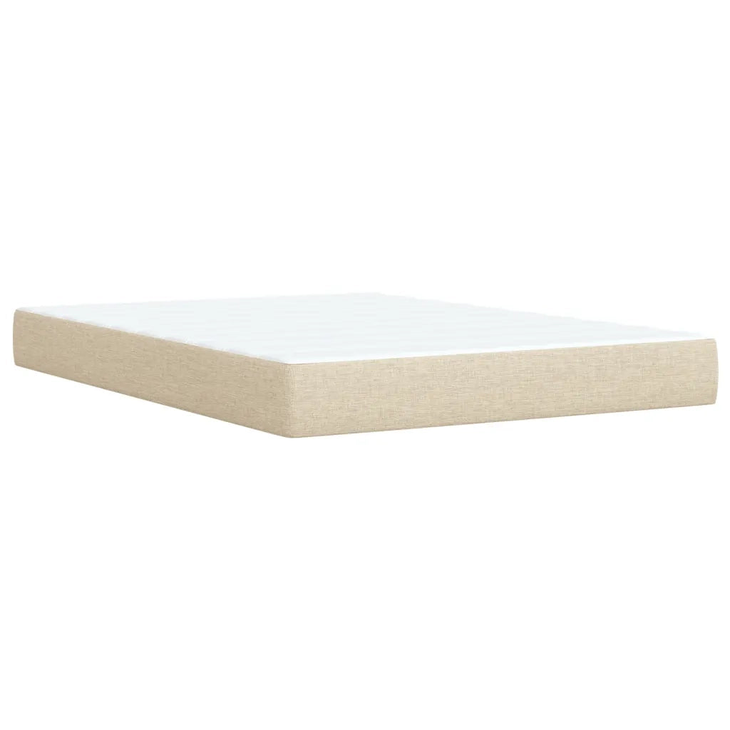 Giroletto a Molle con Materasso Crema 140x200 cm in Tessuto 3291703