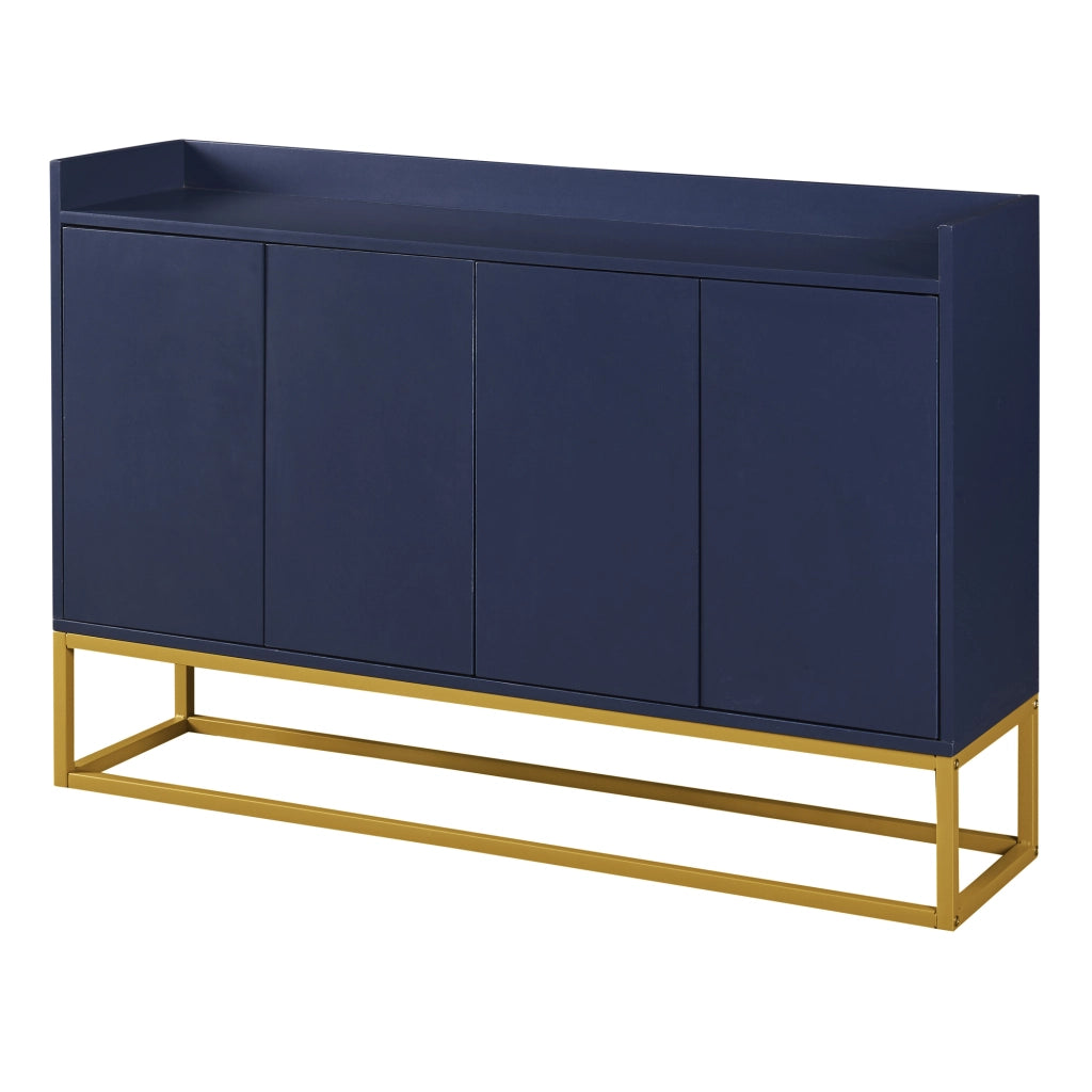 Credenza Moderna 4 Ante senza Maniglie ¨C MINIMAL ¨C Blu Navy