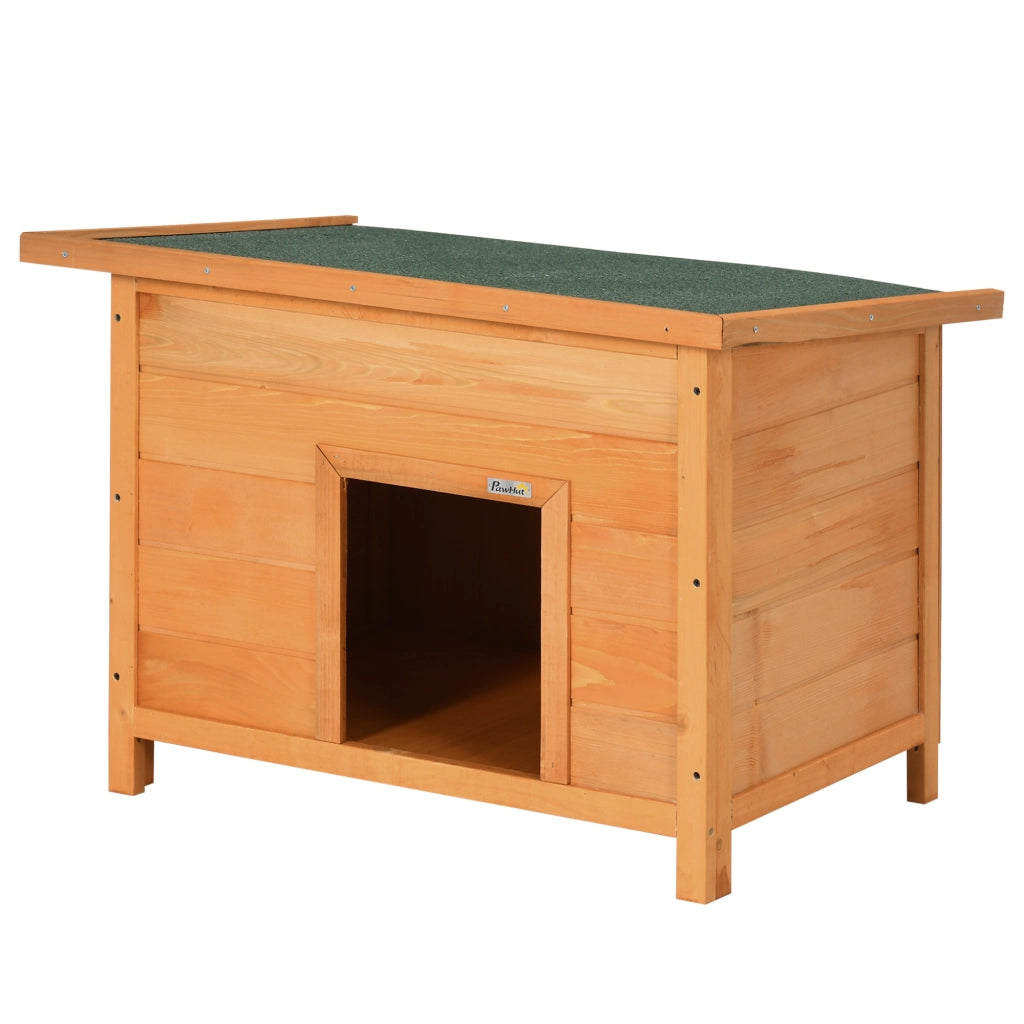 Casetta per Cani ¨C zephmum ¨C Legno, Giallo, 82x58x58 cm