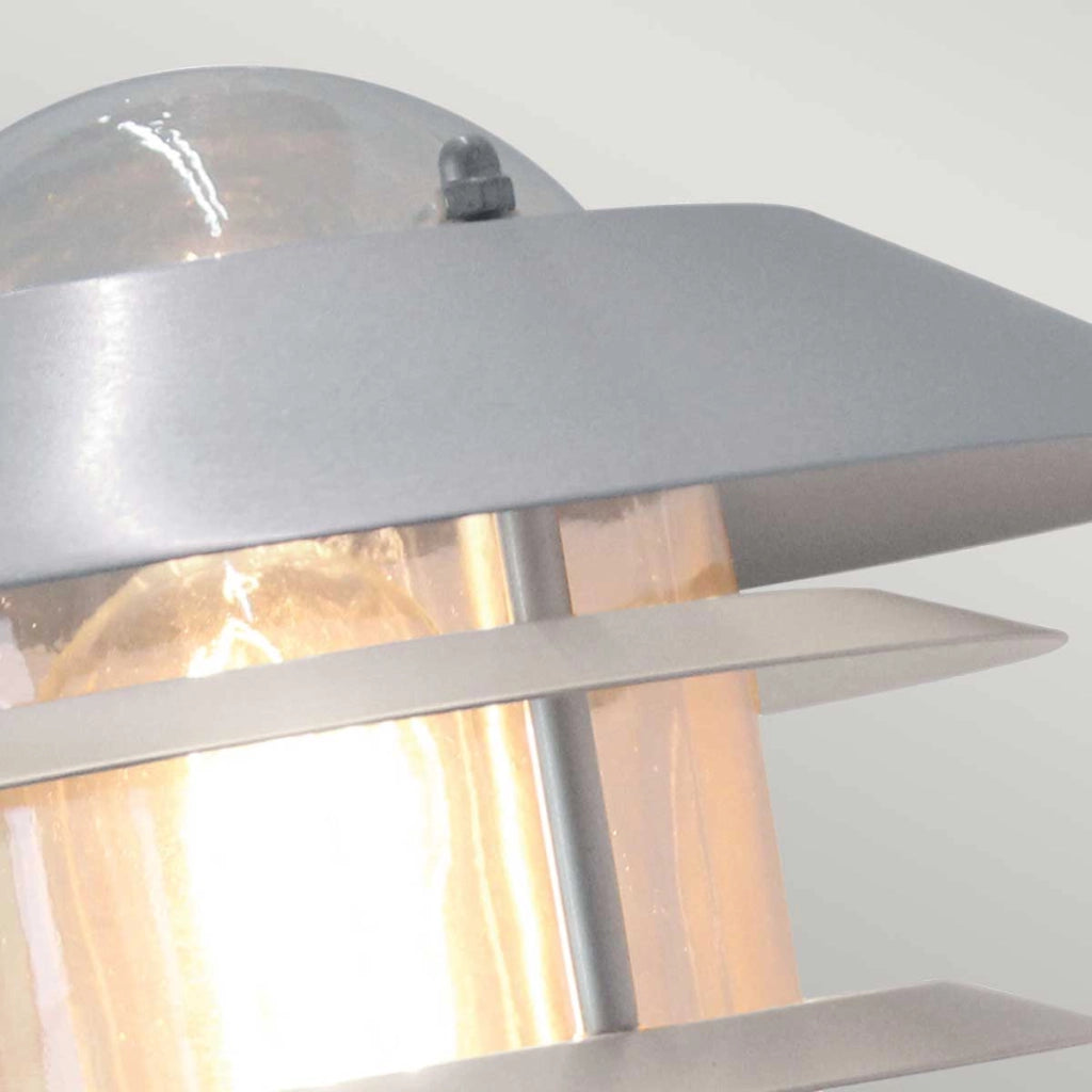 Applique esterna Helsingor argento E27 IP44 Elstead