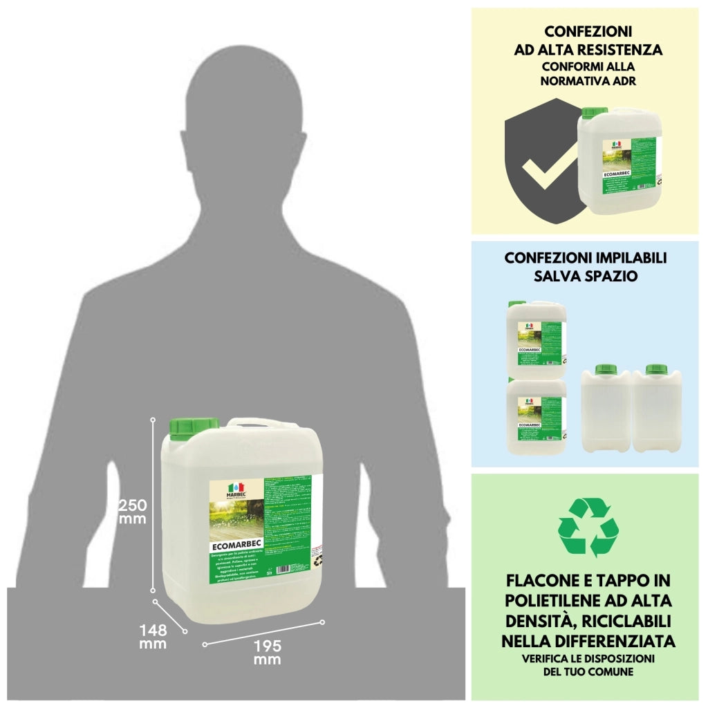 Detergente per pavimenti ECOMARBEC   5LTx4Pz