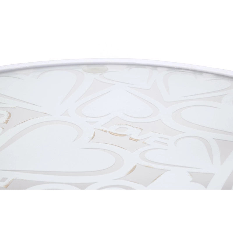 Tavolinetti White Harts Coppia cm ø 43x60-38x55