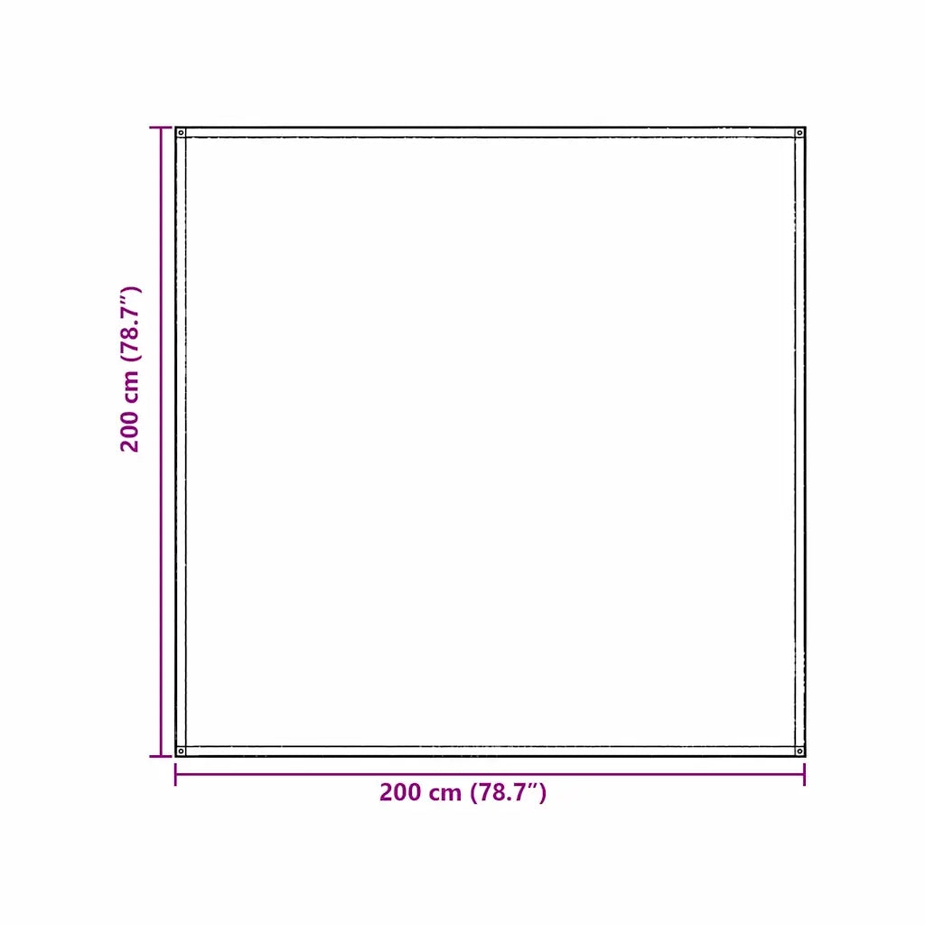 Tappeto da Tenda Blu e Grigio 200 x 200 cm Polietilene 42000165