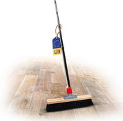 Aspirapolvere da 40 cm con acciaio per setole sottili - ideale come spazzola di lavoro, spazzola industriale, spazzola per casa, spazzolone per polvere, spazzola per stanza