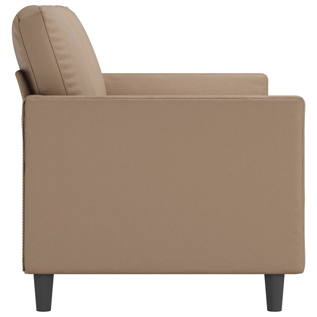Divano a 3 Posti-Sofa 3 Posti Cappuccino 180 cm in Similpelle 661950