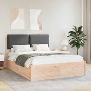 Letto con Testiera Rivestita-Struttura Letto con Testiera Grigio scuro 160 x 200 cm 468627