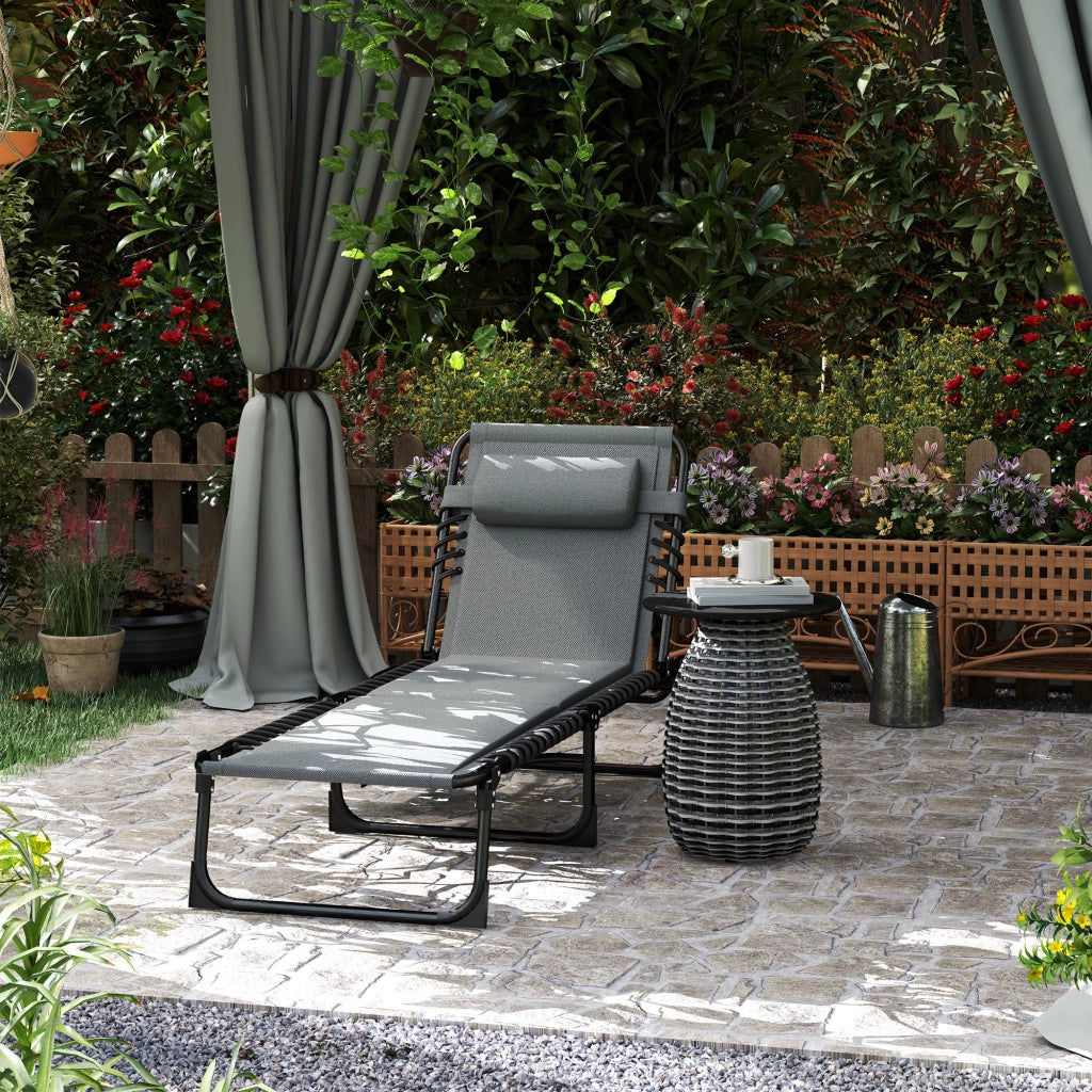 Sdraio Poltrone Lounge con Cuscini ¨C Minimal ¨C Grigio Polyrattan