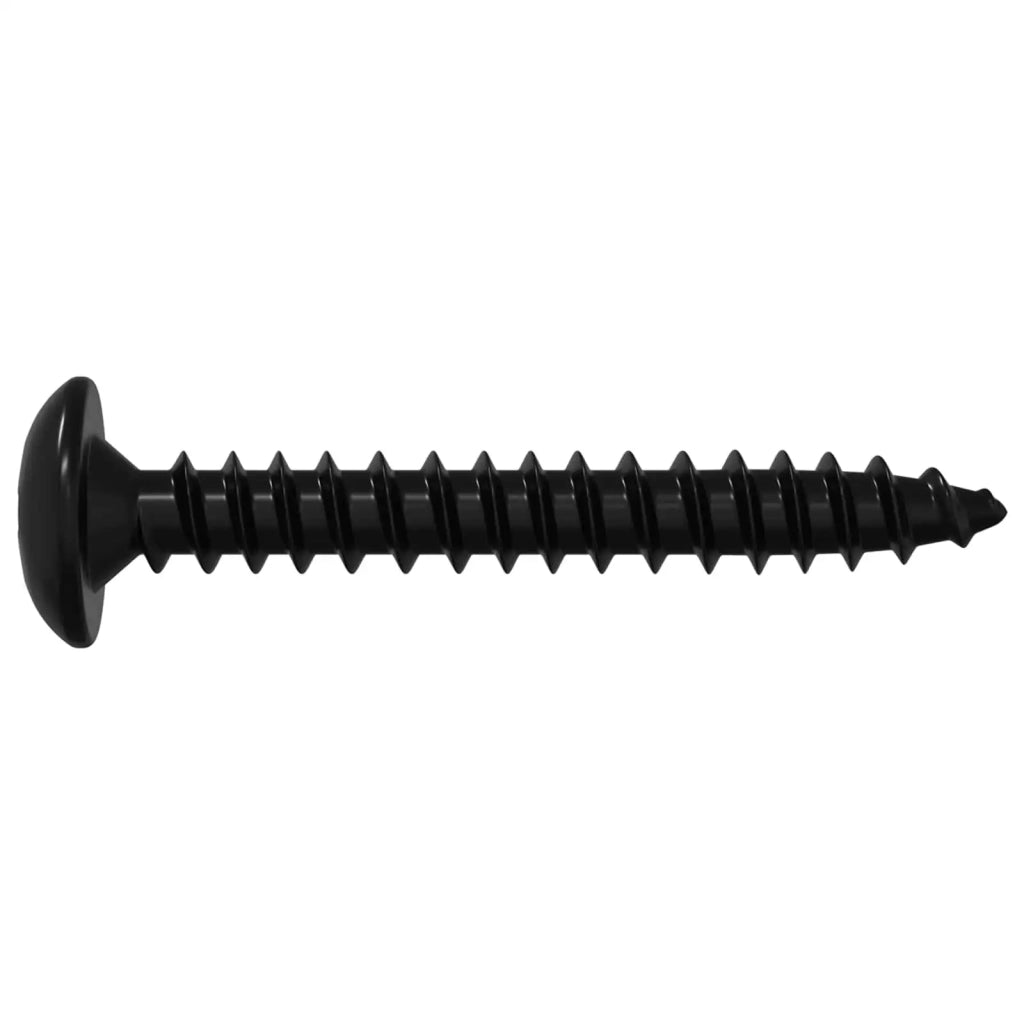 Chiodo Filettato 12 pcs Nero M4 x 28 mm Acciaio 864515