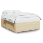 Letto matrimoniale | Letto per adulti | Giroletto senza Materasso Crema 160x200 cm in Tessuto