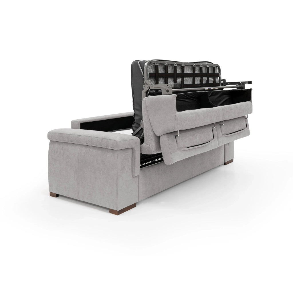 Giunone Divano letto mat. H18 240 cm (mat. 160x197 cm) grigio chiaro