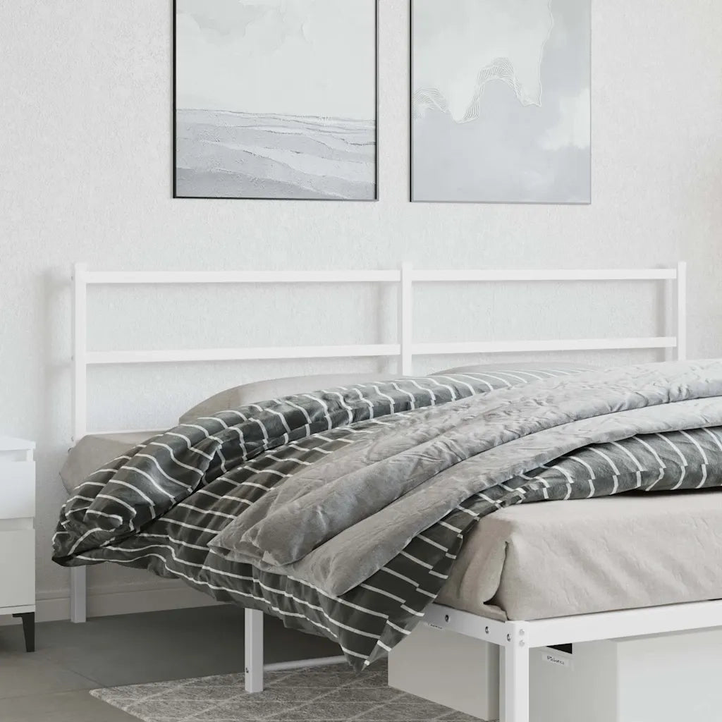 Testiera | Testata di Ricambio in Metallo Bianco 180 cm