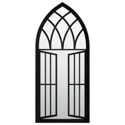 Specchio Nero 100x45 cm in Ferro per Uso Interno