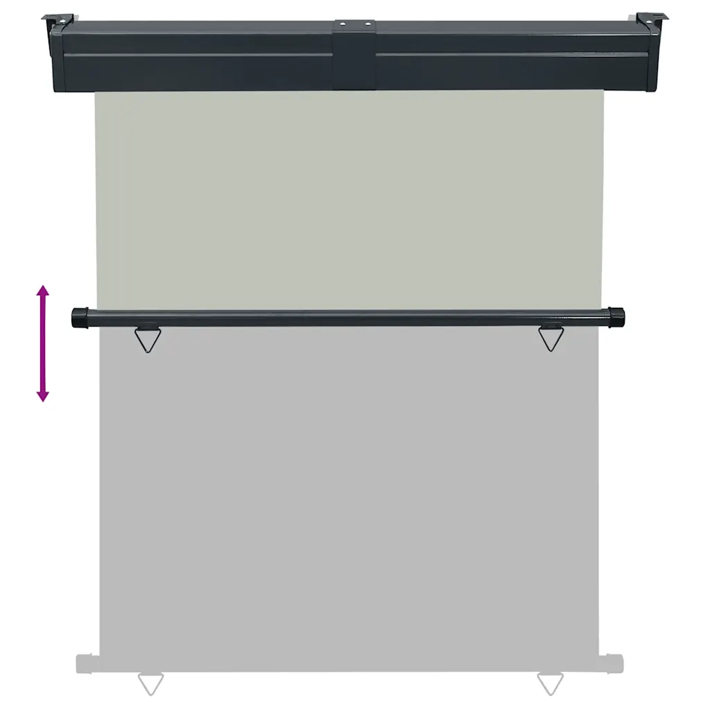Tendalino Laterale per Balcone 145x250 cm Grigio 48428