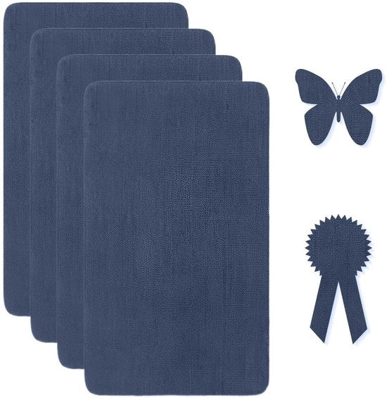 Set di riparazione per mobili 4 pezzi - Adesivo autoadesivo - Stoffa per canvas - Kit di riparazione per sedie/bancali - Adatto per uso interno/esterno - Nastro di riparazione
