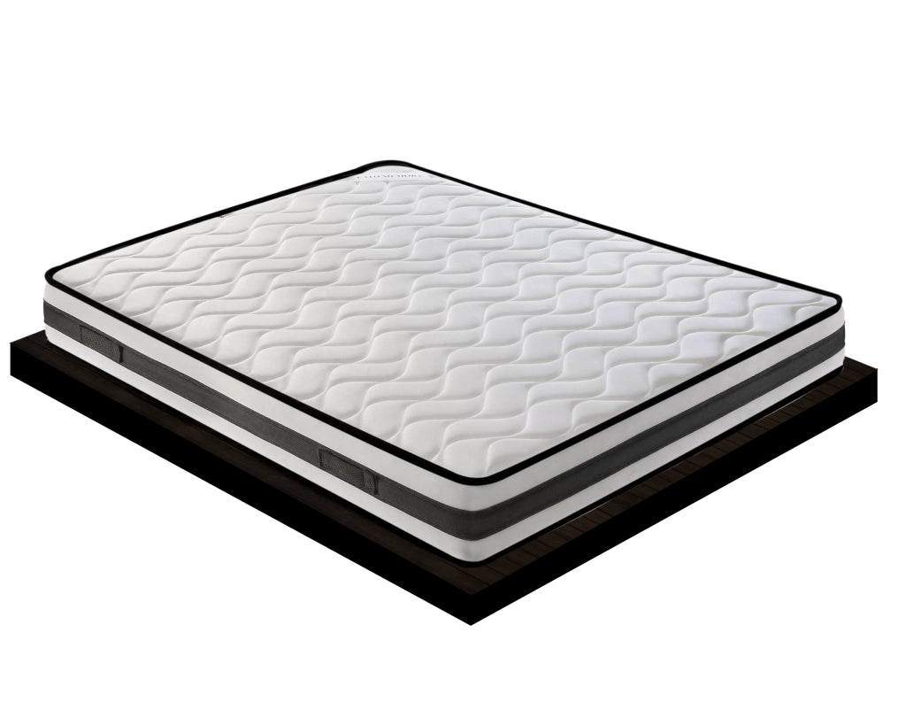 Materasso Matrimoniale 180x200 in waterfoam - Alto 20 cm - ortopedico - lato estate/inverno - 13 Zone di Comfort - Alta traspirabilità 