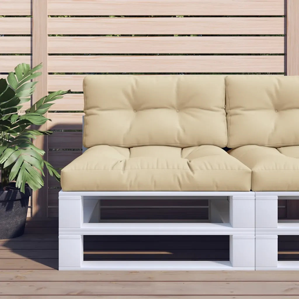 Cuscino per Pallet Beige 70x40x12 cm in Tessuto 360582