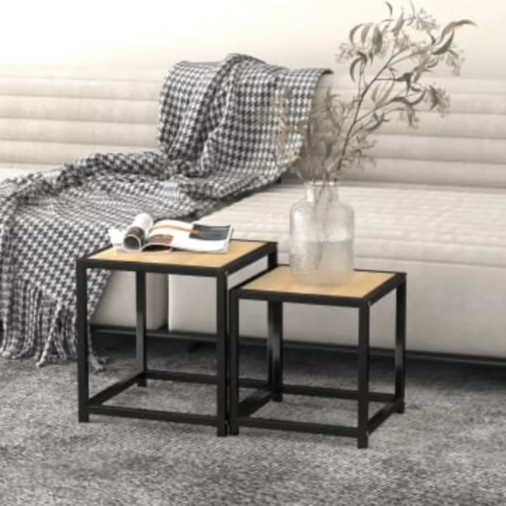 Tavolini 2 pz | Tavolo laterale MDF Rovere Sonoma