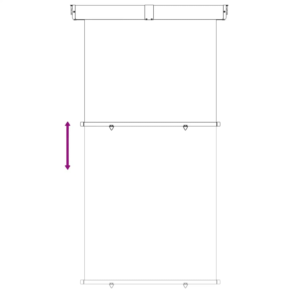 Tenda laterale per balcone-Tenda parasole per balcone 100% poliestere ferro acciaio 329182