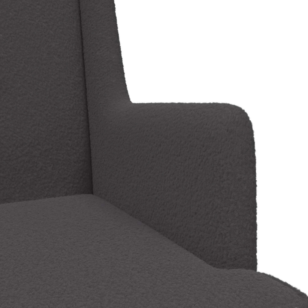 Poltrona | Sedia Relax Grigio Scuro Boucl¨¦