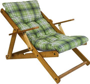 SDRAIO COMODONA DA GIARDINO RELAX PIEGHEVOLE CON CUSCINO IMBOTTITO COLORE ASSOR