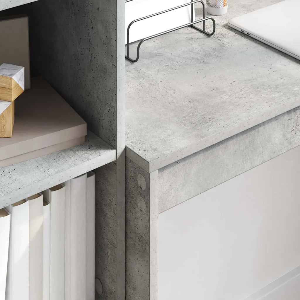 Scrivania | Tavolo da Ufficio Grigio cemento 100 x 40 x 76 cm