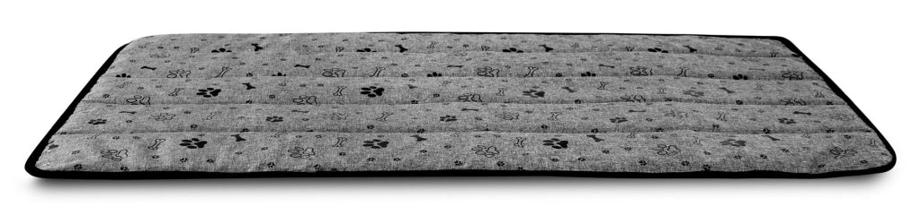 AIO FACTORY 100x70 cm Tappetino per cuccia per cani impermeabile Ossa nere