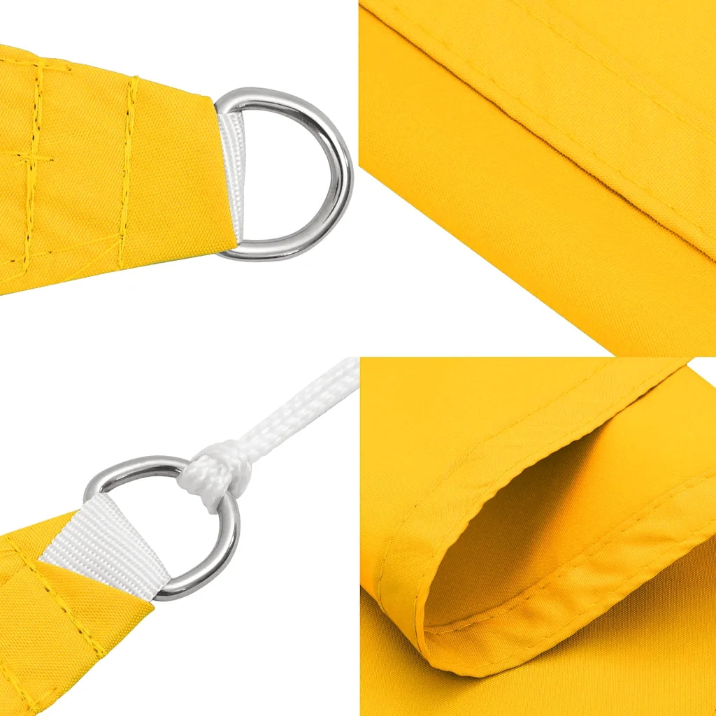 Parasole a Vela Oxford Rettangolare 4x7 m Giallo 135603