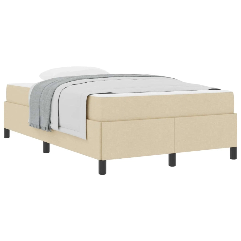 Letto a molle Crema 120 x 190 cm Tessuto 3398848