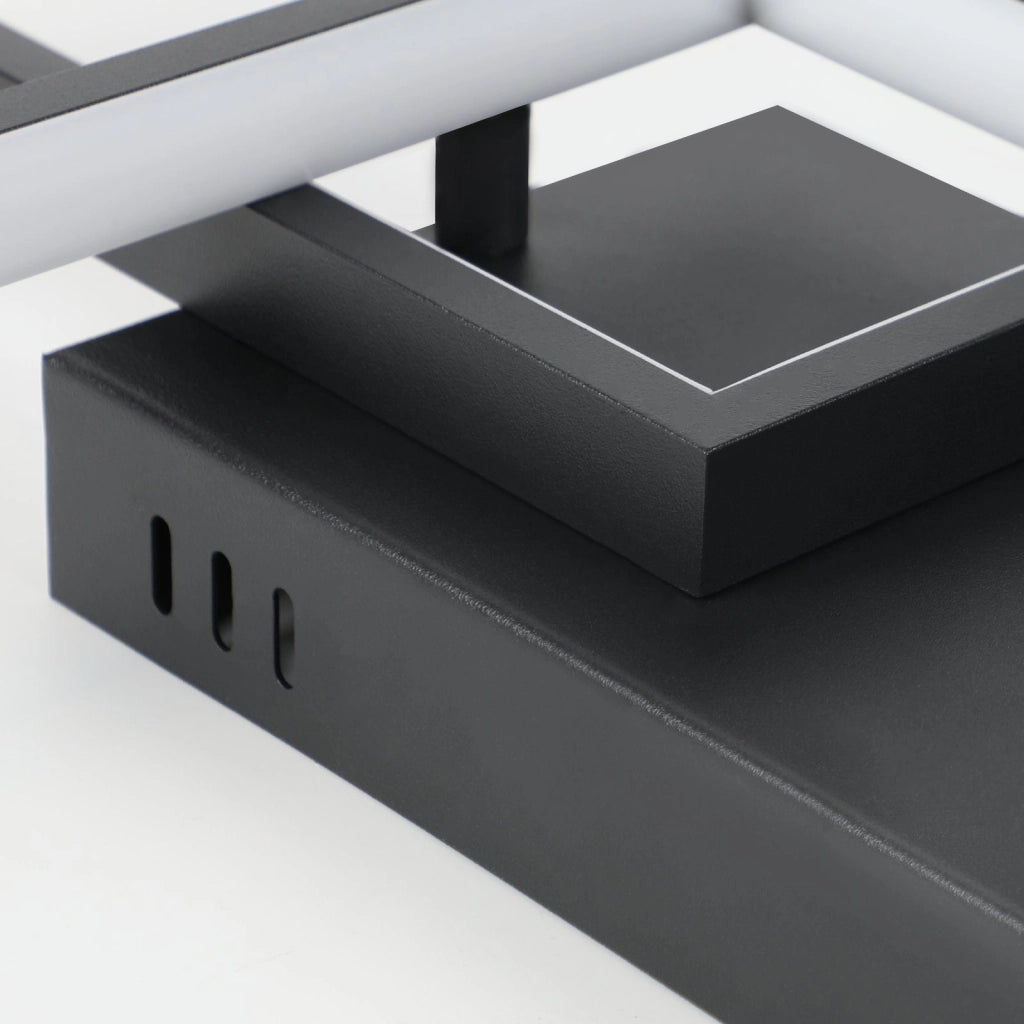 ZMH Lampada da soffitto LED metallo telecomando per camera letto