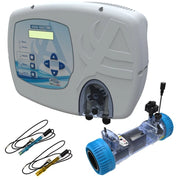 Sterilizzatore Aqua Salt Evo Con Sensore Di Flusso, Regolatore Ph, Lettura Cloro Tramite Cella Aj E Cella Elettrolitica Per Piscine Fino A 200 M³ Volume piscina: Fino a 100 m³