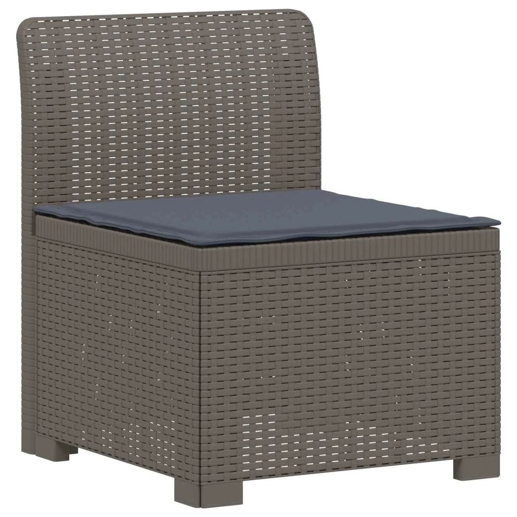 Divano da Giardino a 4 Posti con Cuscini in Stile Rattan PP 3443869