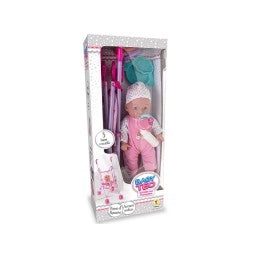 Set Bebe con passeggino 12 suoni e versetti, Teorema,Eta 3+