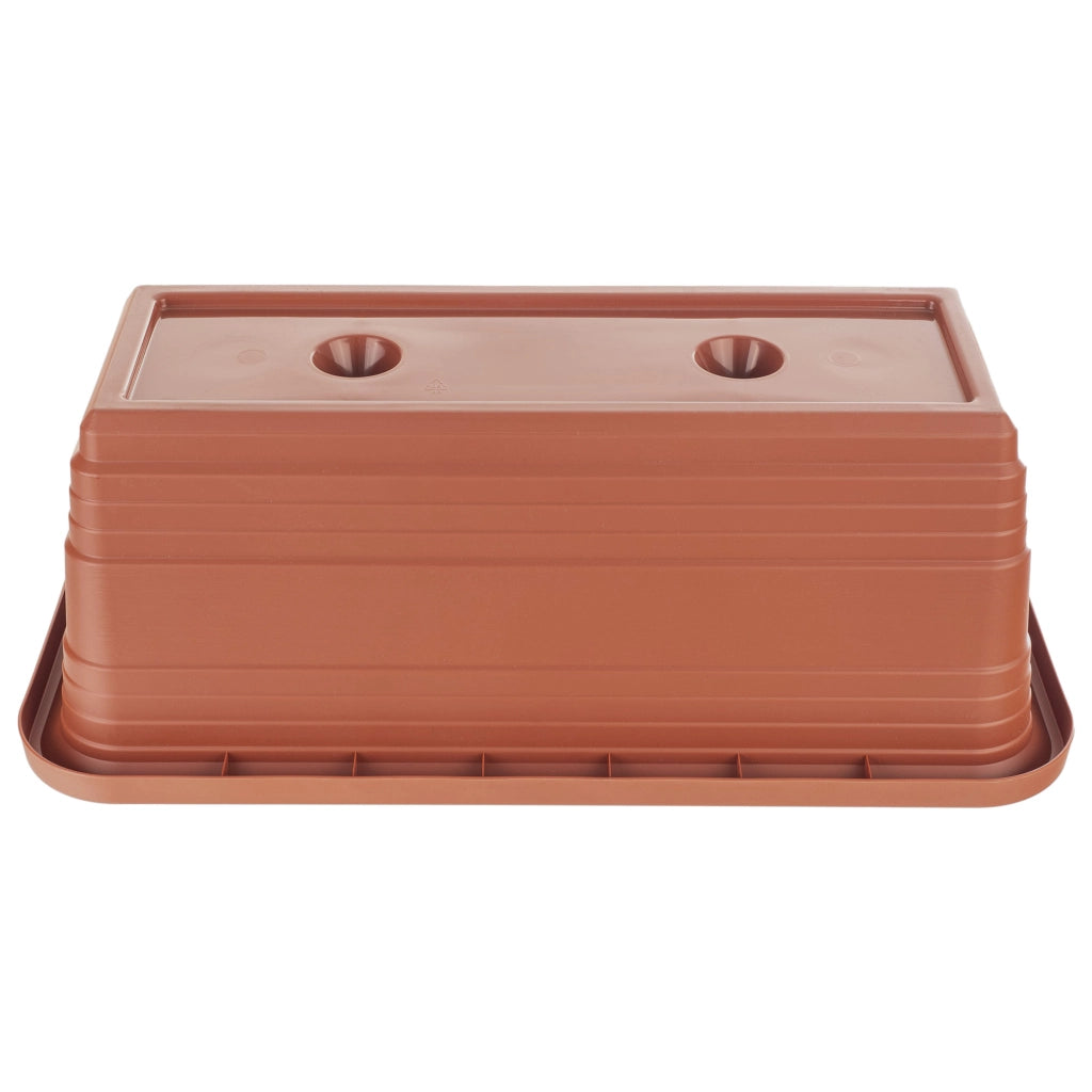 Vaso da fiori per balcone KADAX, 40 cm, rosso mattone.