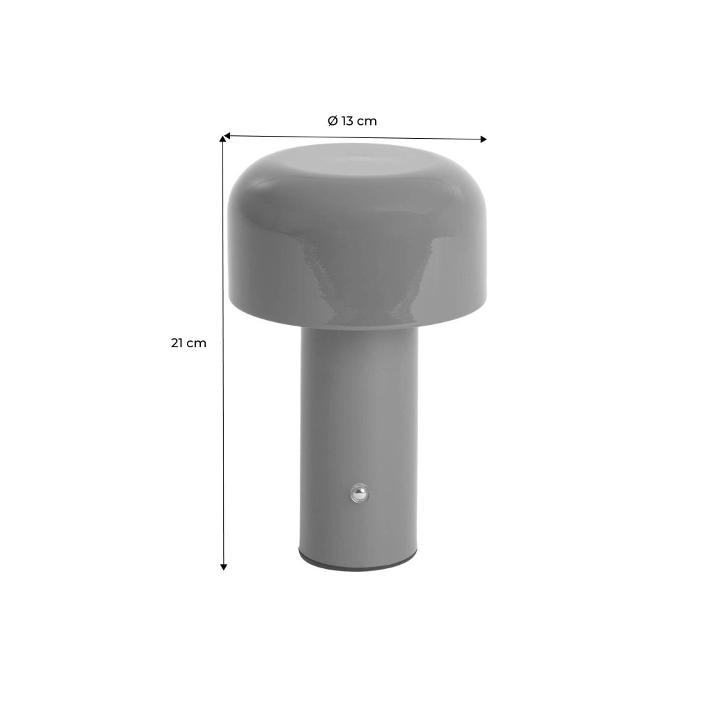 Lampada led in metallo, 13cm, beige