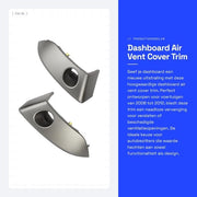 Trim di dashboard - Sostituzione per 2006-2012 - Materiale ABS duraturo - Apertura di ventilazione - Codice OE 55412 42060 B1 - Migliora l'aspetto - Vano di ventilazione