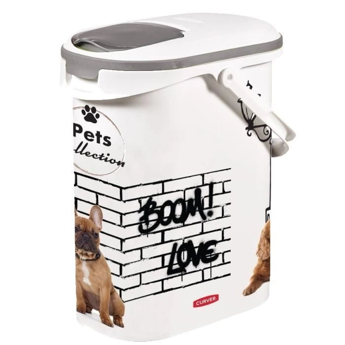 Contenitore per crocchette CURVER - 10L/4 kg - PETS COLLECTION - Per cani