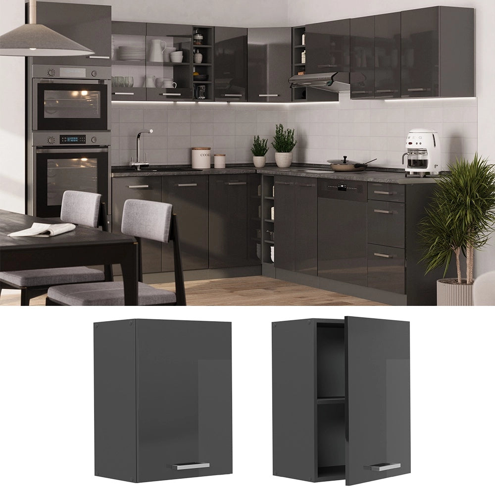 Pensile da cucina R-Line Antracite lucido/Antracite 45 cm Vicco
