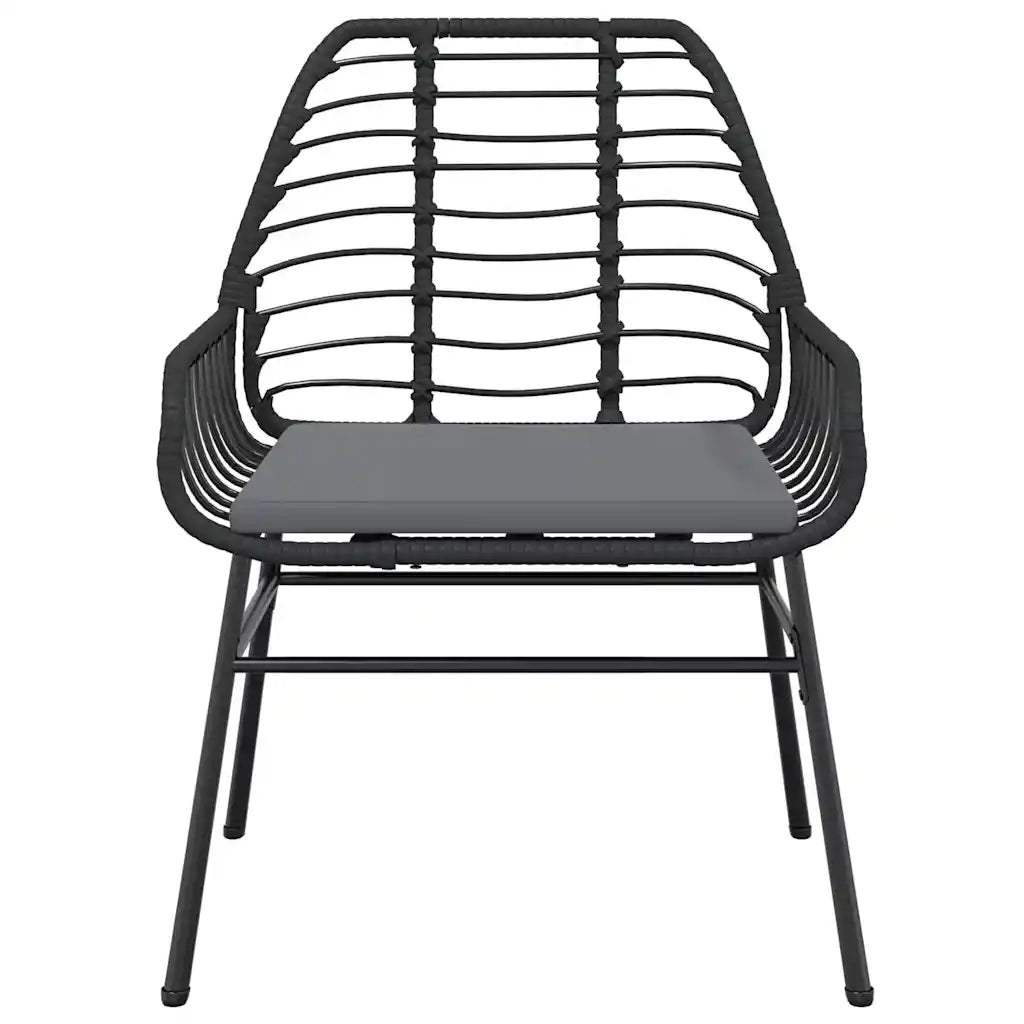 Set da Pranzo da Giardino con Cuscini 5 pz Polyrattan Vetro 3334550