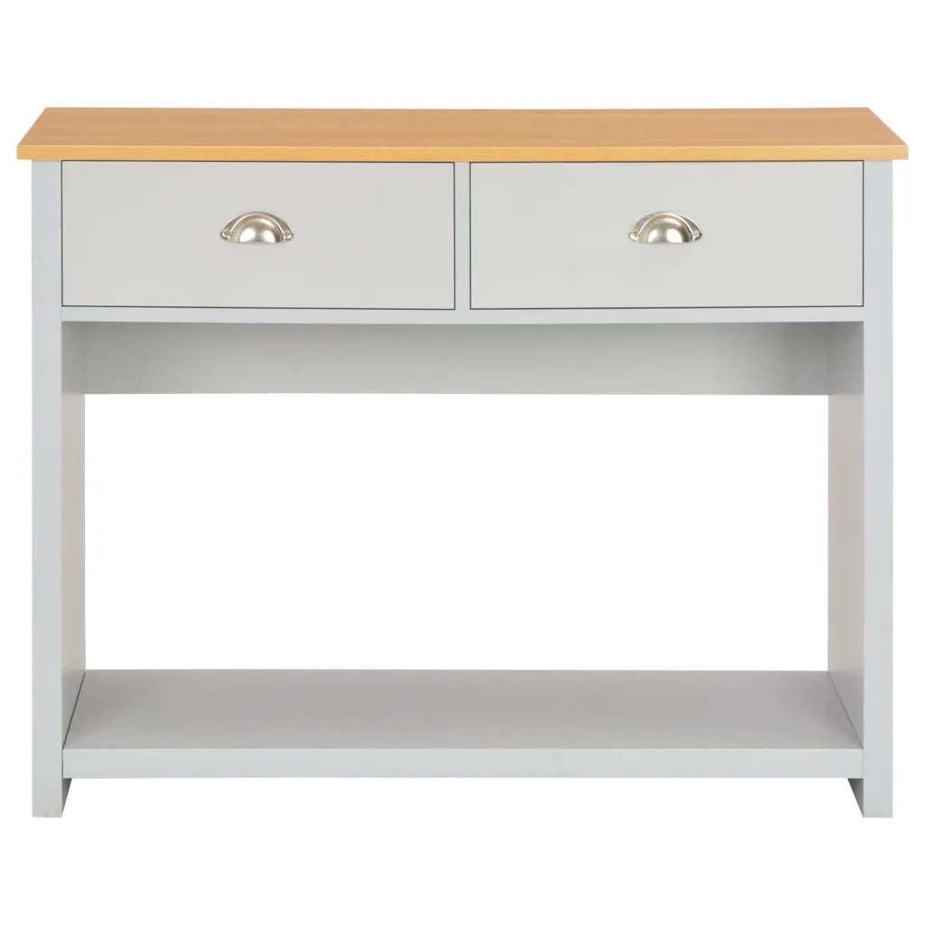 Tavolo Consolle Grigio 97x35x76 cm 283741