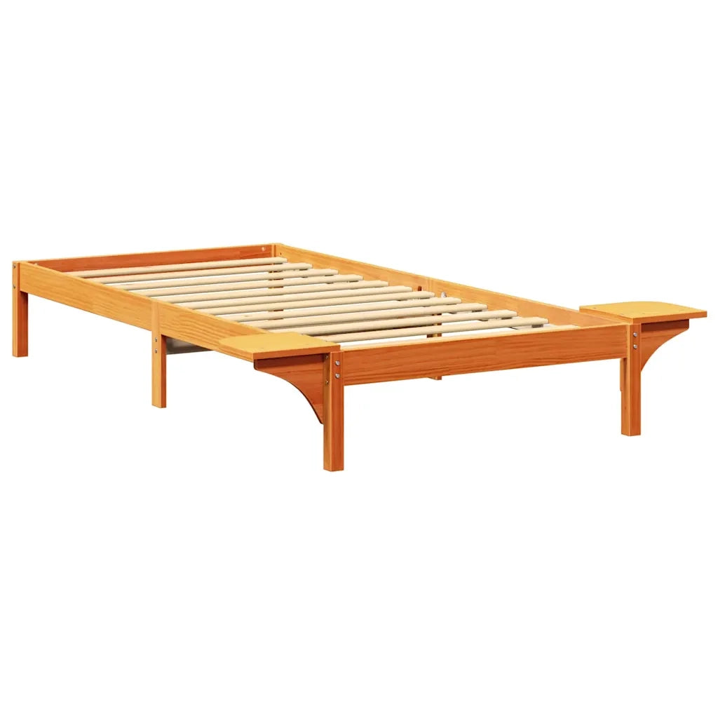 Struttura del letto Marrone cerato 80 x 200 cm Pino massello 873210