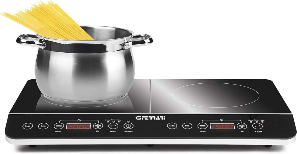 G3 Ferrari G10047 Hi-Tech Chef Piastra Fornello a Induzione Doppio Timer 180 minuti Potenza 3500 Watt Display digitale Temperatura regolabile 60 cm