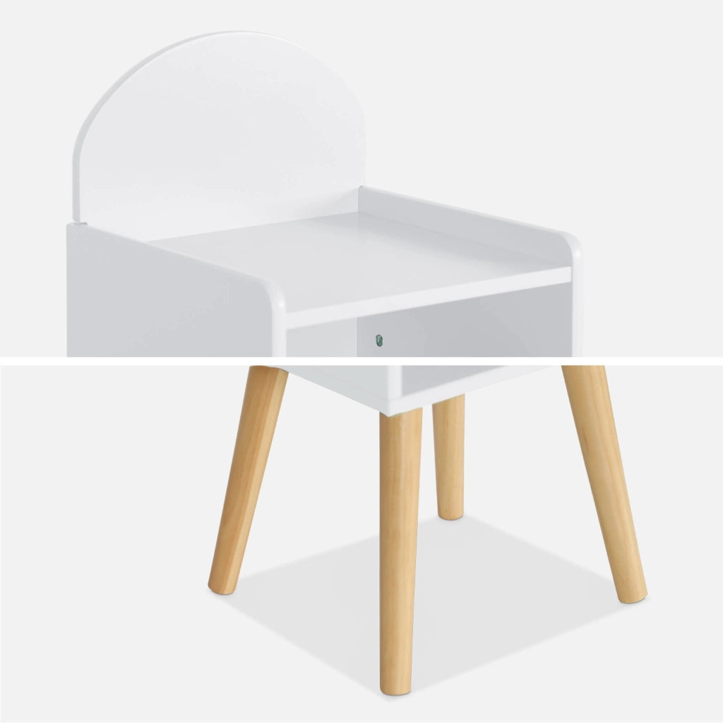 Comodino per bambini, bianco