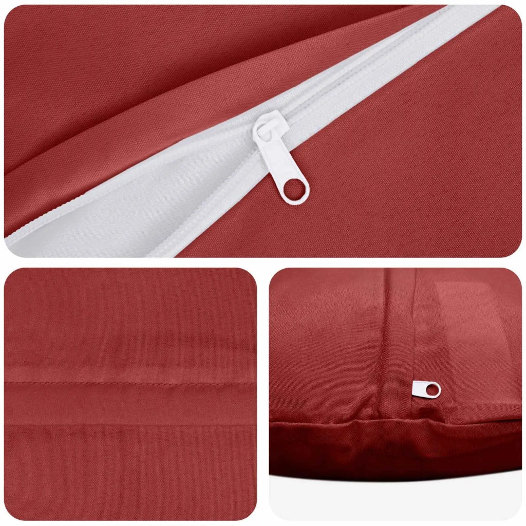 Federa 6 pcs HEERLEN Rosso Vino Ø 60 cm Poliestere 923020