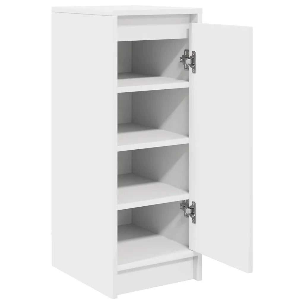Scarpiera Bianca 29,5x34x76 cm in Legno Multistrato 861859