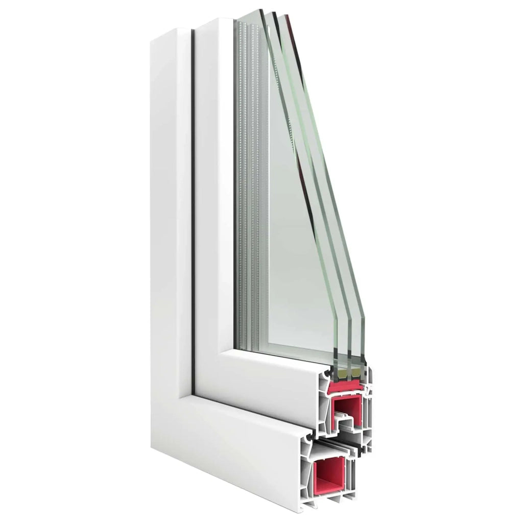 Finestra per Soffitta RISOR 100 x 60 cm PVC e Vetro Bianco CFW1676516