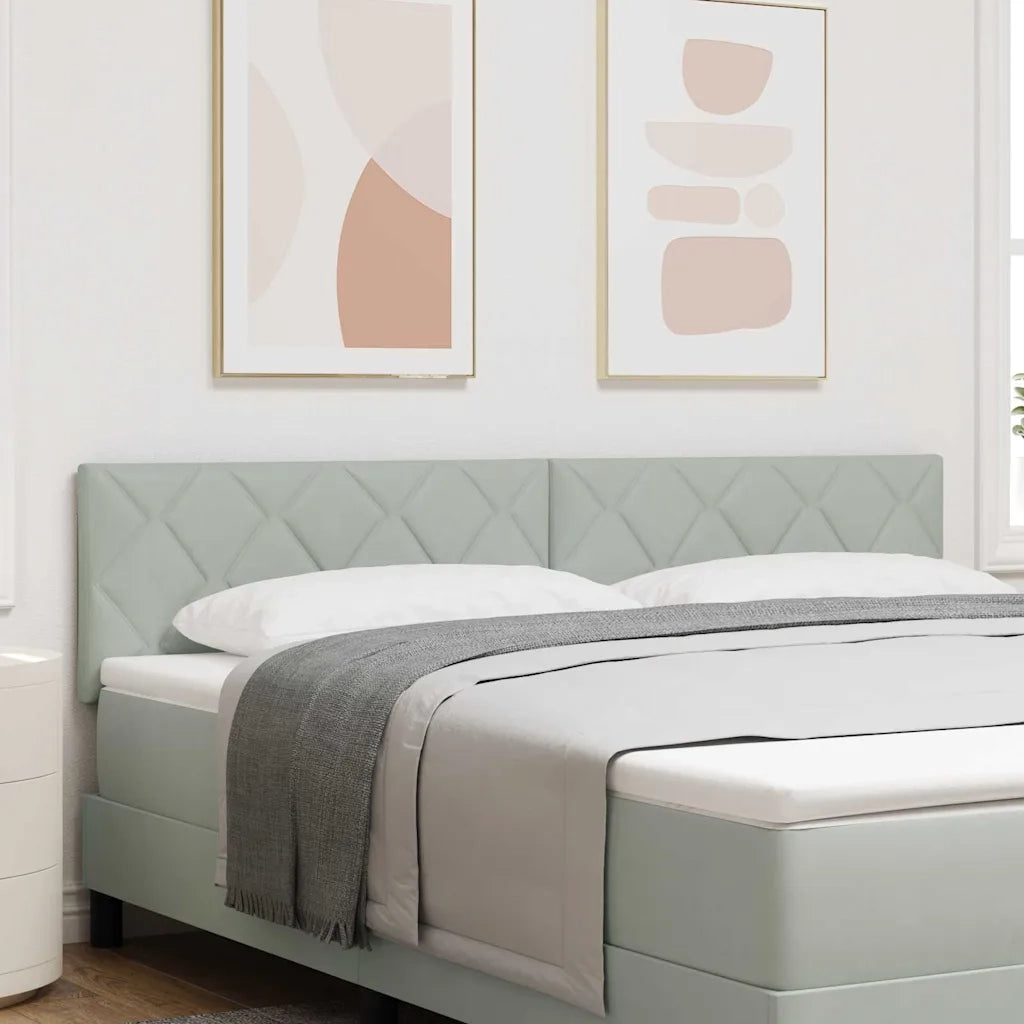 Testiera LED Grigio chiaro 180 cm Velluto 3338246